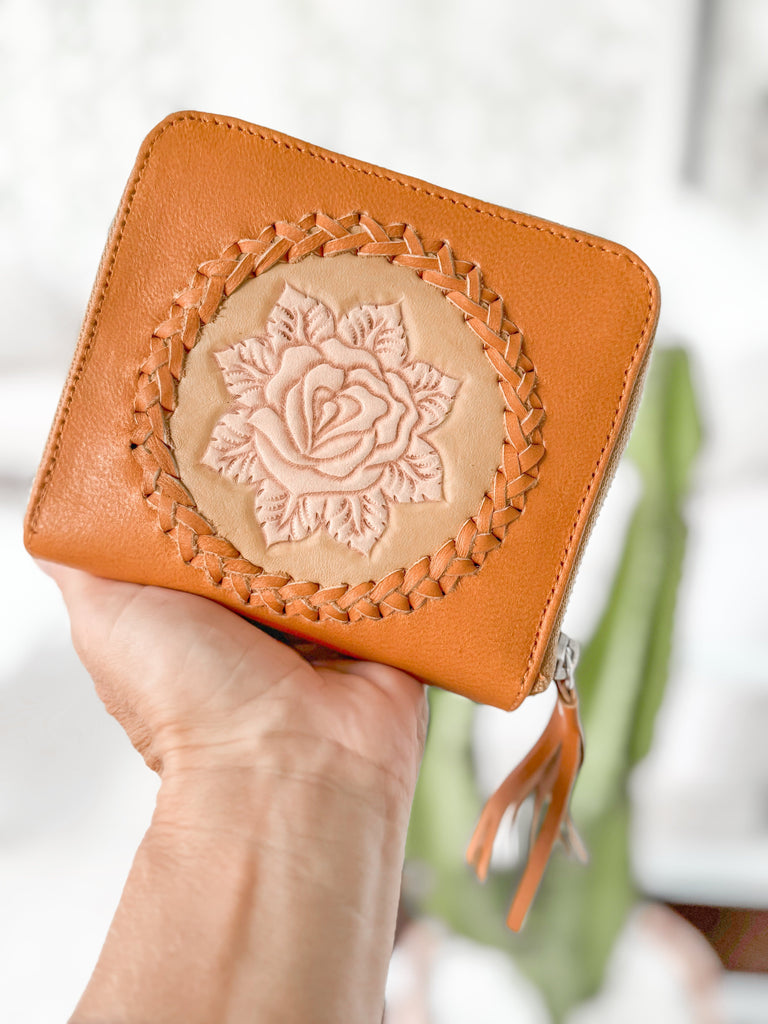 Mahiya Wallets & Clutches Tan Mayflower Purse