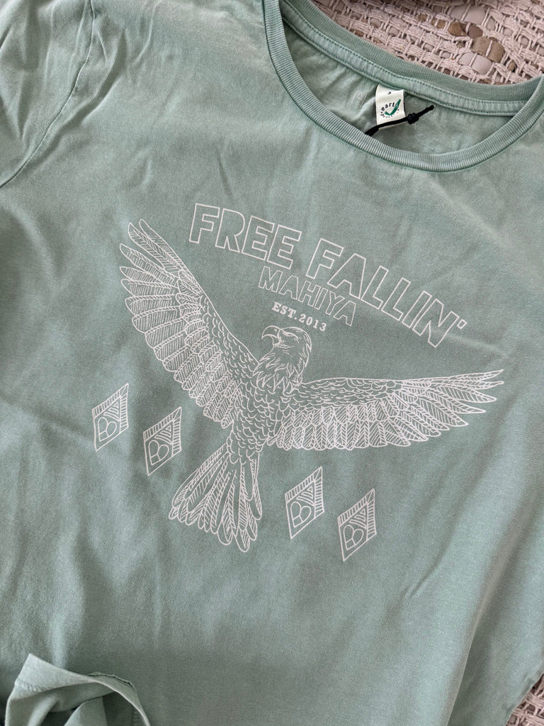 Mahiya Clothing Free Fallin Organic Cotton Tee - Sage