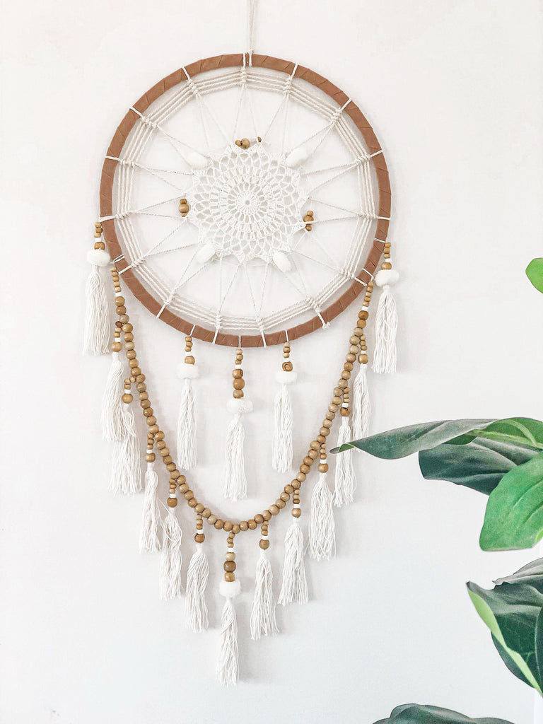 Mahiya Accessories Cream Dream a Little Dream Catcher