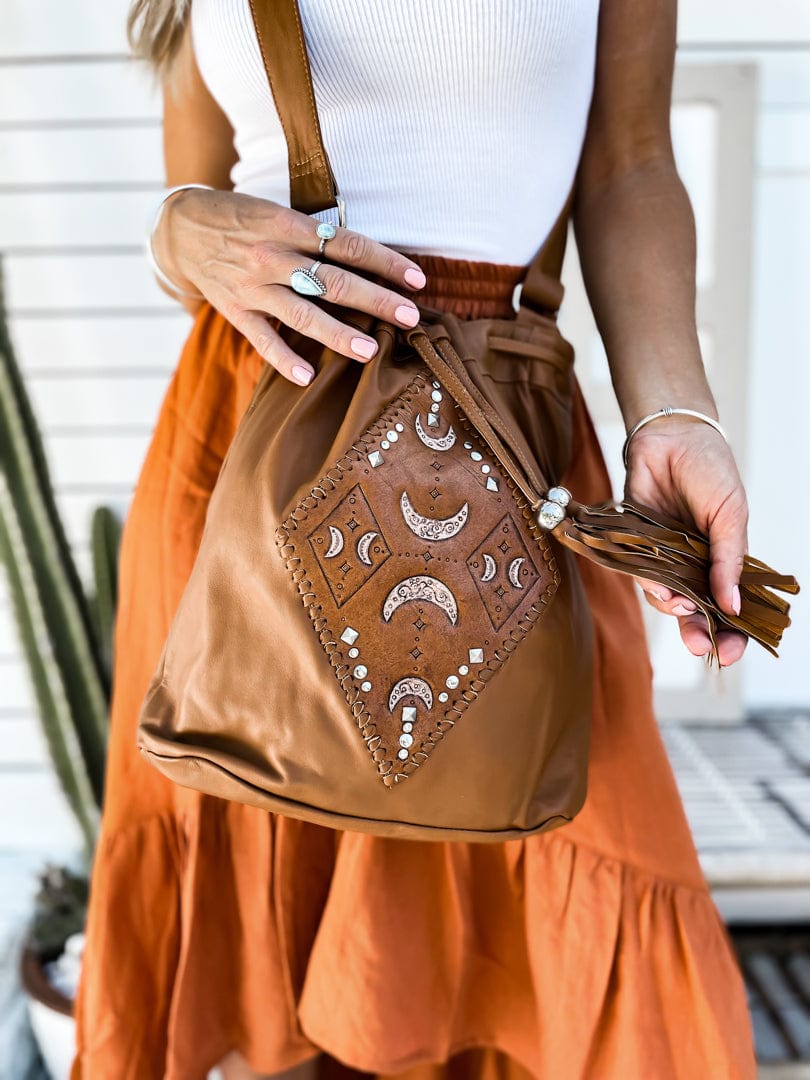 Brown boho bag best sale